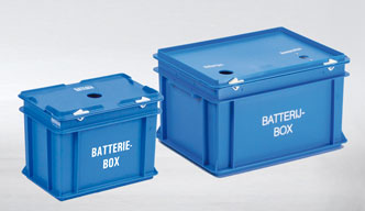 Battery recycle boxes