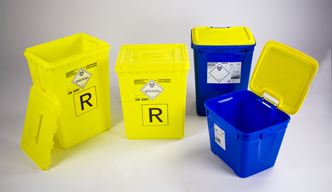 Clinical waste containers