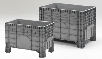 Large volume stacking containers