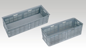 Plastic storage boxes for long material