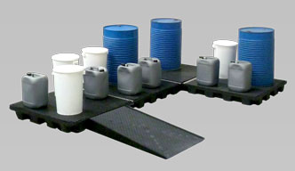Spill containment flooring