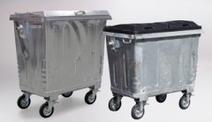 Steel wheelie bin 4 wheel