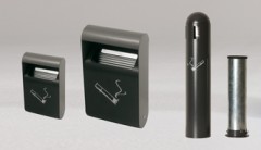 Wall mounted cigarette bins