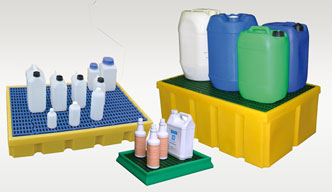 Spill containment trays