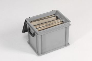 Plastic storage box 400x300x340 mm for 30 dossiers