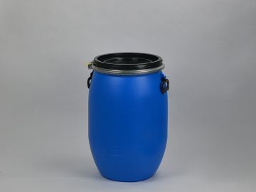 UN approved plastic barrel 60 liters blue ø 400 x H = 610 mm