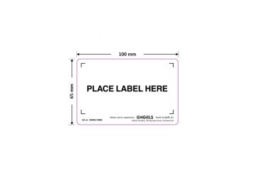 self adhesive labelholder 100x65 mm, 100 pieces per pack