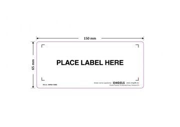 self adhesive labelholder 150x65 mm, 100 pieces per pack