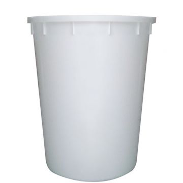 Plastic round container 200 L, ø670x810 mm, white