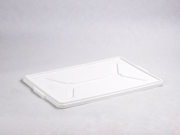 White lid 665x445x30 mm for hygiene bin with base dimensions 650x427 mm
