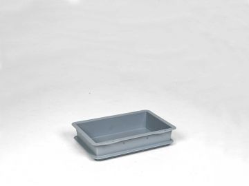 Normbox stackable bin 300x200x65 mm, 3L grey Virgin PP