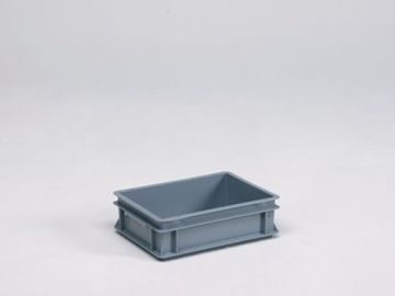 Normbox stackable bin 400x300x120 mm, 10L grey Virgin PP