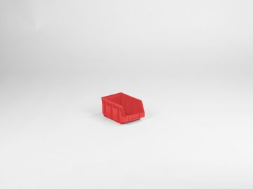 Stackable warehouse bin 1,0 liter, 167/140x105x82mm, red