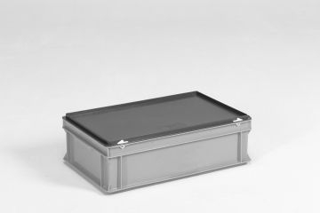 Stacking container 600x400x185 mm, 30L with lid