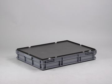 Stacking container 800x600x120 mm, 45L with lid