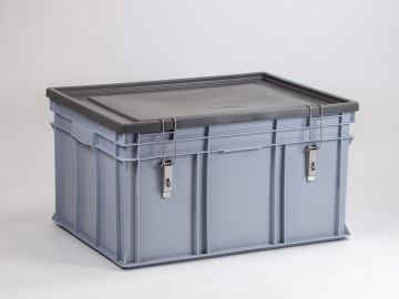 Stacking container 800x600x425 mm, 175L with bracket closures
