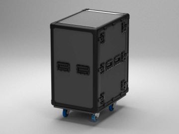 Exo Rack Case 19" DoubleDoor Vulcan Rack 18U, 574x1064x927 mm on wheels