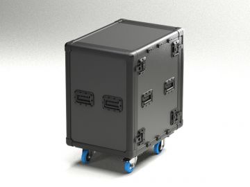 Exo Rack Case 19" DoubleDoor R8800 Rack 16U, 574x779x1018 mm on wheels