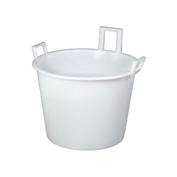 Plastic round container 65 l. ø550x425 mm white