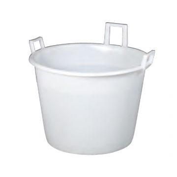 Plastic round container 75 l. ø600x475 mm white