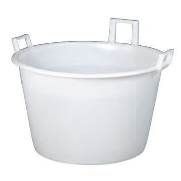 Plastic round container 120 l. ø700x545 mm white