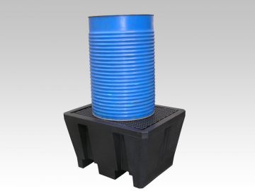 Spill containment pallet 225 l. for 1 drum
