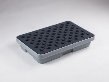 Spill tray 20 l. 540x450x135 mm with plastic grid