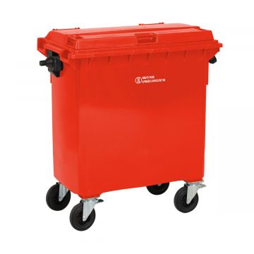 Waste container for hazardous industrial waste DID 770 l., UN-approved, red 