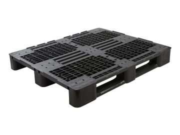 E-line Mepal medium duty pallet with 3 skids, 1200x1000x145 mm, open deck