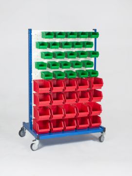 Mobile rack incl. 90 warehouse bins
