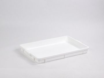 Stackable hygiene bin, 650x427x65 mm 14 litres, white