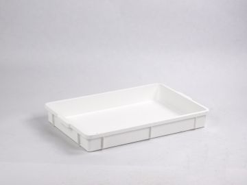 Stackable hygiene bin 19 litres white, 650x427x83 mm