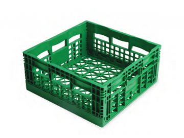 Foldable agricultural bin 22 l. 400x400x185 mm, green