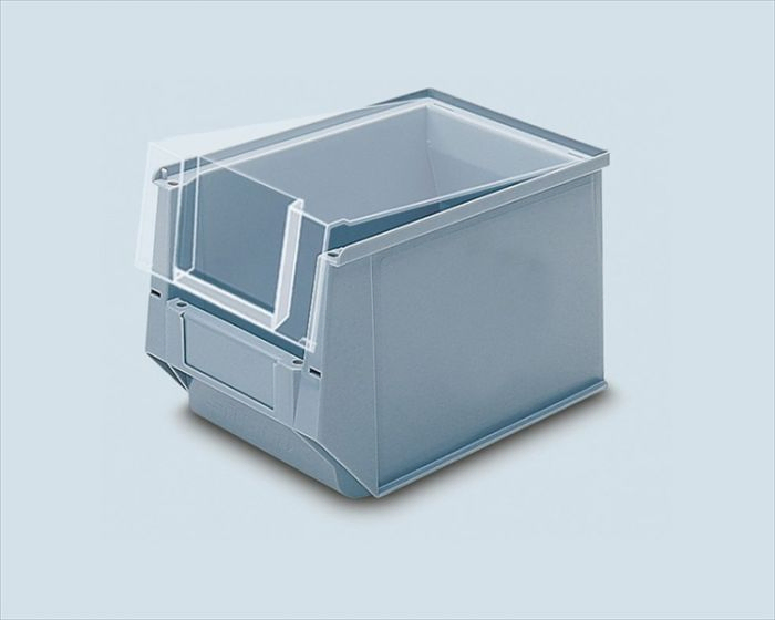 Transparante deksel voor magazijn stapelbak, 350x210 mm