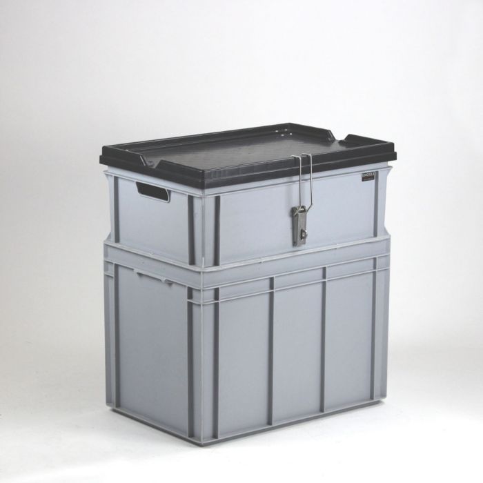 Transport bin for 6 compressed air bottles ø160 mm, 600x400x660 mm