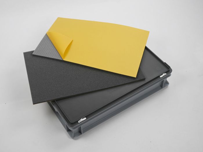 Foam set 555x355x5 mm for bin and cover