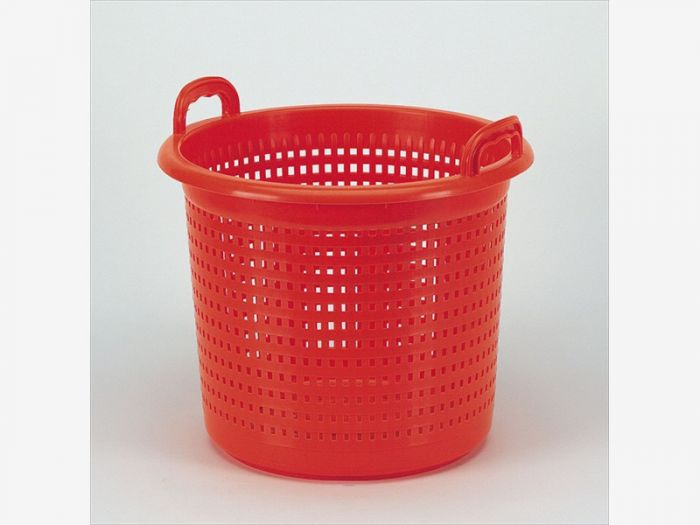 Round basket 45 L, ø480x430 mm, orange