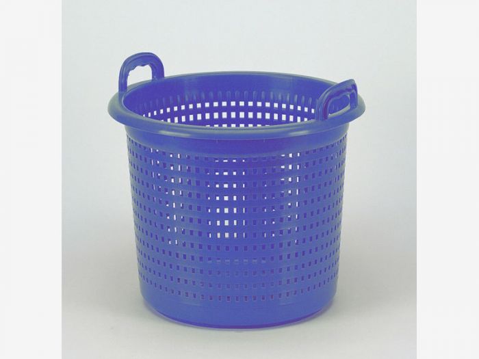 Kunststof mand, 45 liter, blauw