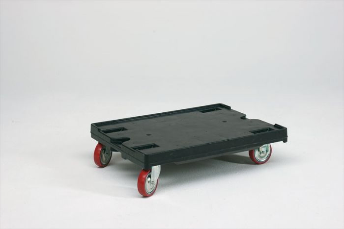 Zwaarlast kunststof transportroller, 800x600x200 mm, grijs