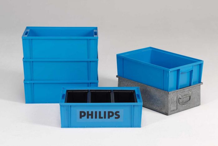 Stackable container 25 l. 528x348x170 mm, blue