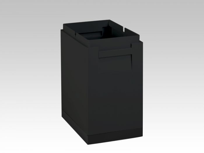 Modular waste bin 18 l. 300x200x350 mm black