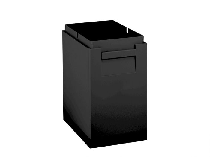 Modular waste bin 18 l.  300x200x350 mm, 1 side connect, black