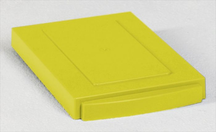 Lid for modular wastebin 300x200 mm yellow