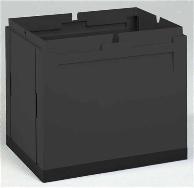 Modular waste bin 40 l.  400x300x350 mm black
