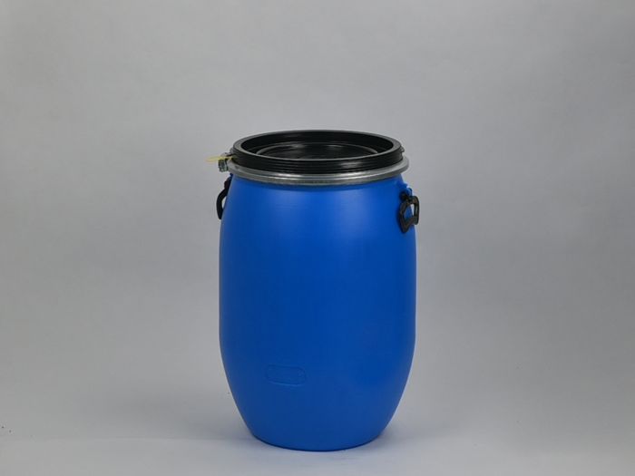 UN approved plastic barrel 60 liters blue ø 400 x H = 610 mm