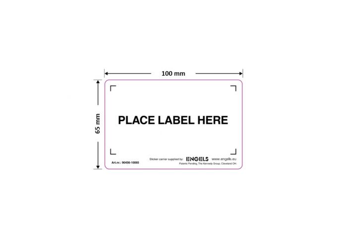 self adhesive labelholder 100x65 mm, 100 pieces per pack