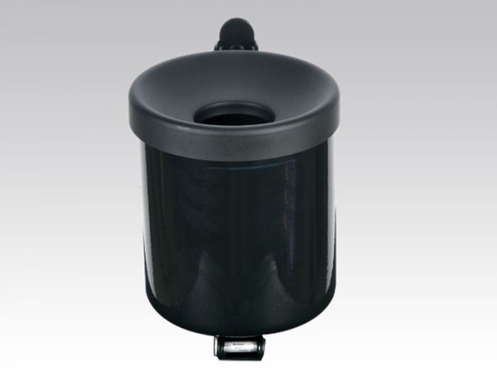 Wall ashtray ø 100x130 mm for ± 150 butts, black