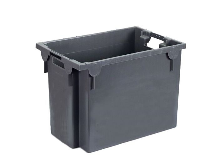 Stack - nestable bin 70 l. 600x400x400 mm dark grey