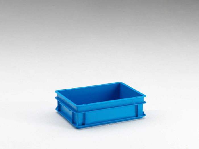 Normbox stackable bin 400x300x120 mm, 10L blue Virgin PP