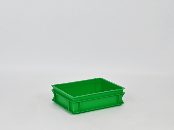 Normbox stackable bin 400x300x120 mm, 10L Virgin PP green
